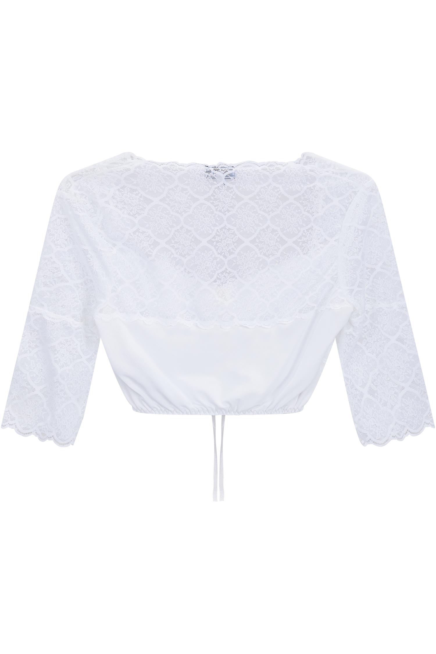 Dirndlbluse Wollbach von MarJo in Weiß